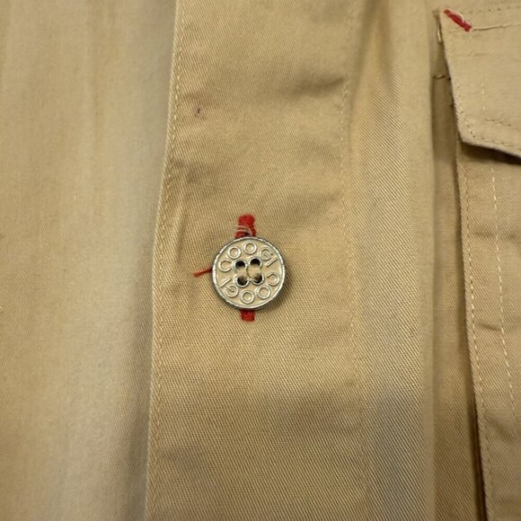 Coogi Australia XL Khaki‎ Button-up Safari Camp Shirt Steven Irwin Zookeeper - Picture 11 of 16